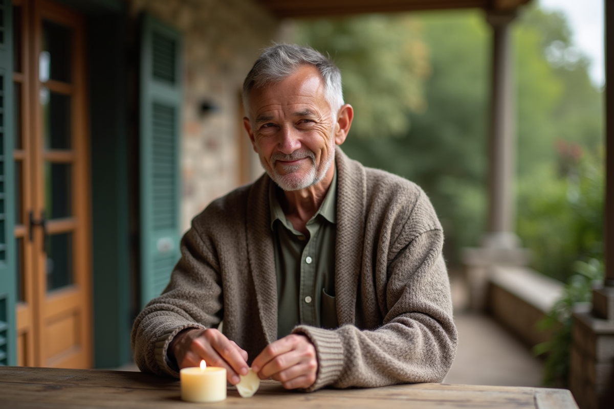 Homme testant la qualité d